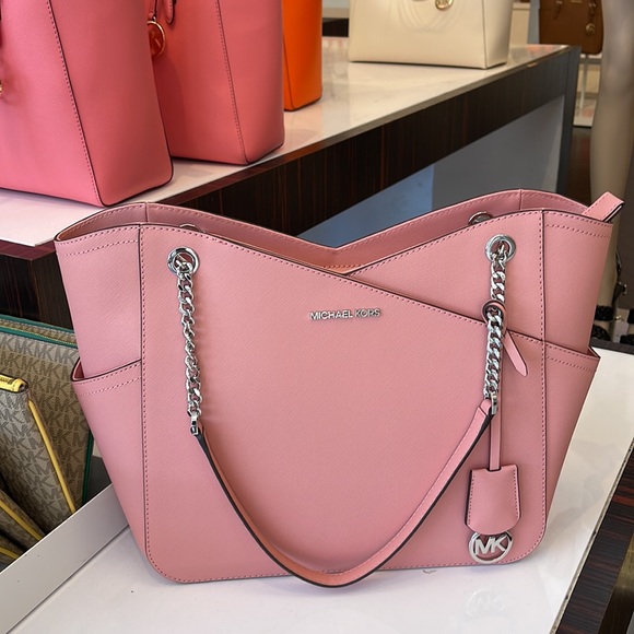 MICHAEL KORS
Jet Set Large X Chain Saffiano Leather Shoulder Tote
PRIMROSE 
NWT - Picture 14 of 16